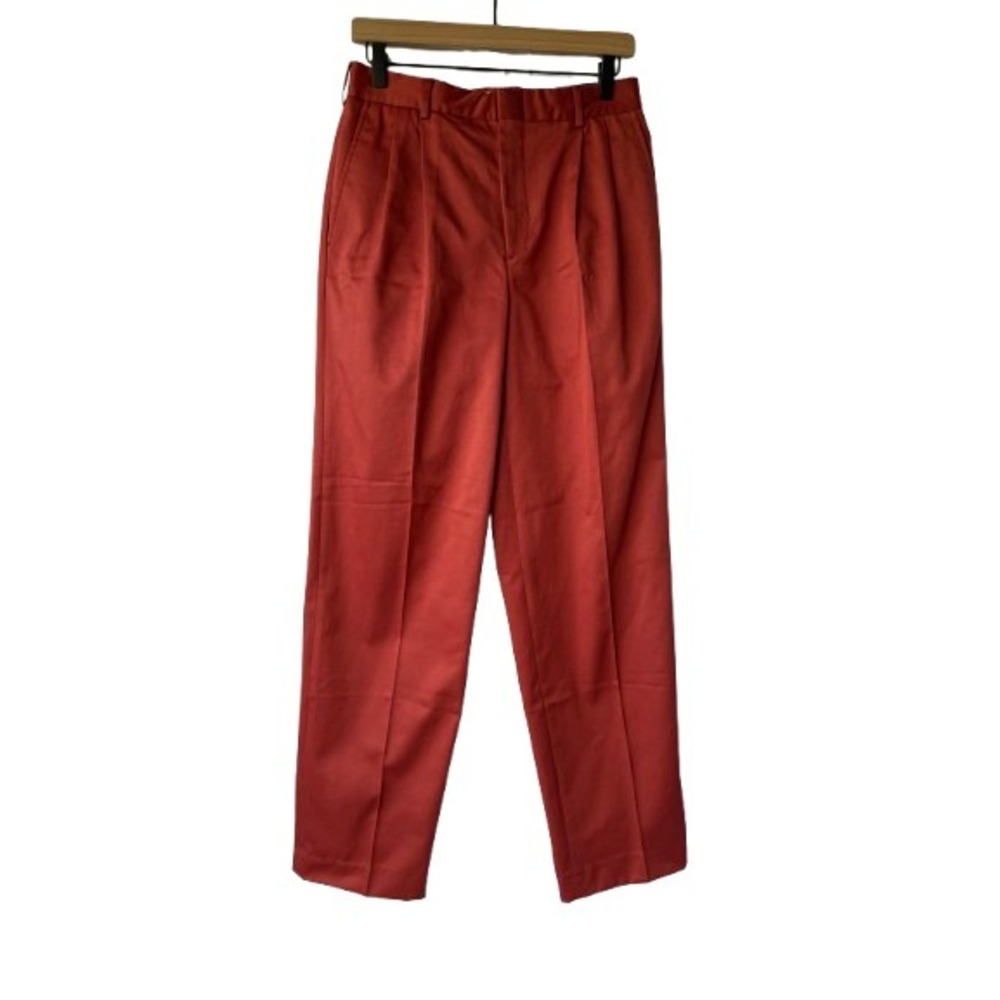 Lands‎ End Dress Pants Womens Size 30 Marine Red Flat Front Classic Preppy NWT